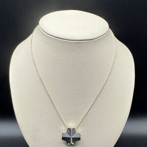 Robert Lee Morris Sterling Cross Pendant Necklace